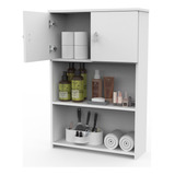 Mueble Colgante Organizador Resistente Sobre Inodoro Baño Color Blanco