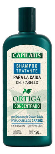 Capilatis Shampoo Tratante Grasos X 420ml Ortiga Concentrado