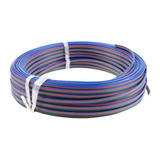 Cable Rgb 4pin De 17/0,09  Awg Para Tiras Luces Led X100m