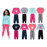 Kit 10 Peças Moletom Infantil Feminino Inverno Menina 1 A 8