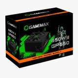 Fonte 650w Gamemax Gp650 80 Plus Bronze - Nova Na Caixa