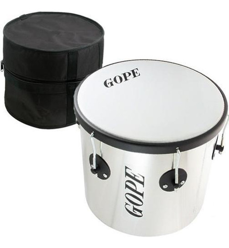 Kit Repique De Mão 30x11 Pol Aluminío Lal3011 Gope Com Capa