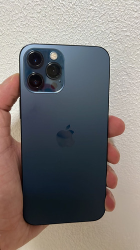 iPhone 12 Pro Max 128gb Usado Azul Com A Tela Trincada