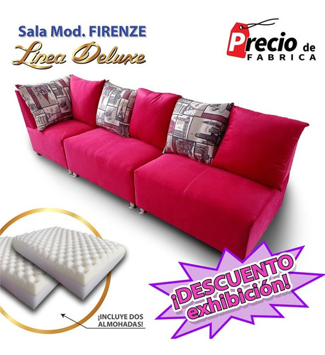 Sofa Sala Esquinera Modular 3 Piezas