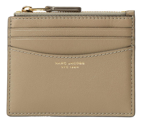 Tarjetero Marc Jacobs The Zip Cemento Talla Única