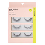 Forever 21 Eyelashes 3-pack Naked Eyelashes Set, Voluminous.