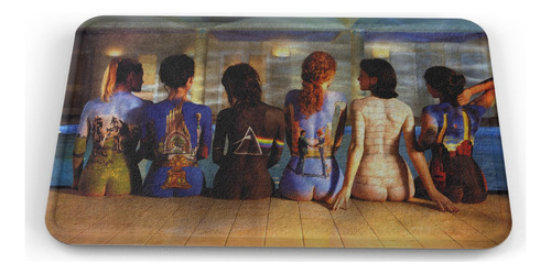 Tapete Pink Floyd Espalda Mujeres Baño Lavable 40x60cm
