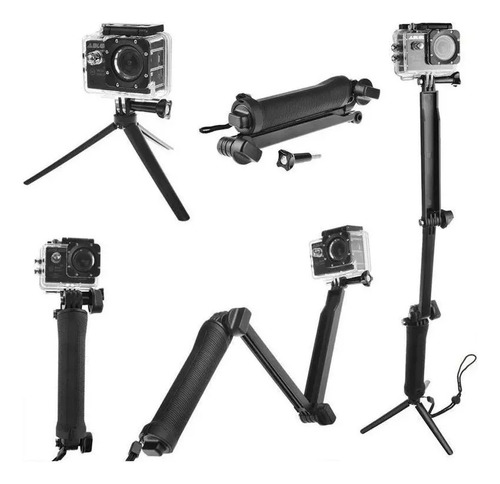 Baston Selfie Stick Monopod 3 Way Articulado Go Pro Tripode