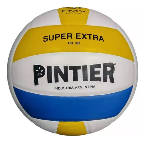 Pelota Voley Pintier 302 Super Extra Oficial Tricolor Cuero