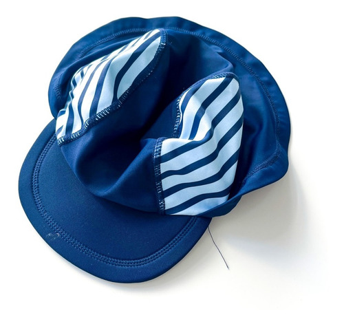 Gorra Para Playa Pileta Hym Bebe Azul Talle 6-12 Meses