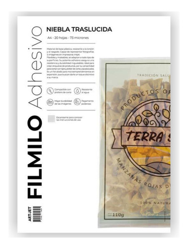 Papel Autoadhesivo Transparente A4 Vinilo Flimilo X1000 Hjs