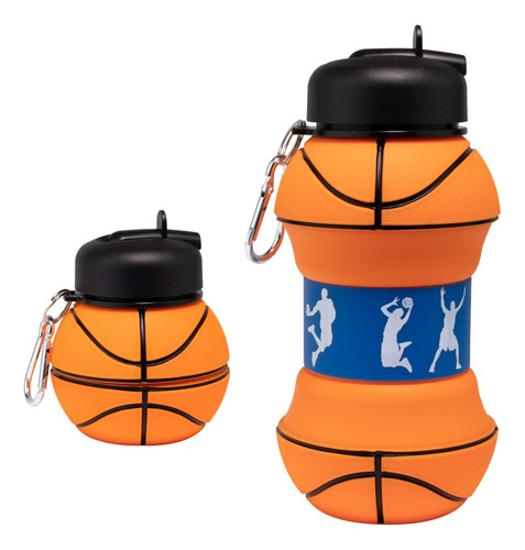 Maccabi Art Botella De Agua De Baloncesto De Silicona Plega.