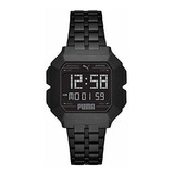 Reloj Puma Para Hombre P5053 Remix De Cuarzo Color Negro