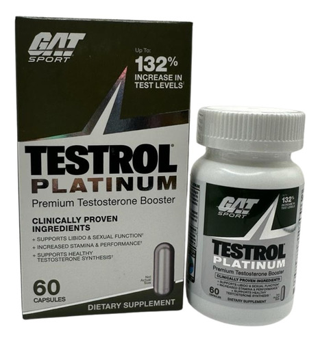 Gat Testrol Platinum 60 Tabletas Booster Testosterona
