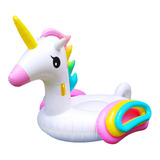 Unicornio Inflable Grande Colchoneta Pileta Verano Bz3