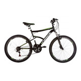 Bicicleta Adulto Aro 26 Bike Dupla Suspensão Tb Master Cor Preto Com Verde