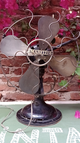 Hermoso Ventilador Antiguo Marelli Decoración