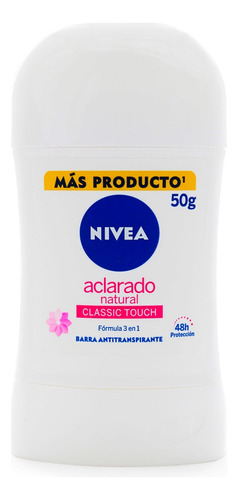 Desodorante Nivea Barra Aclarado Natural 50 Gr