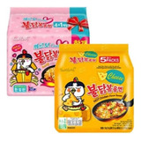 Sopa Instantanea Ramen Coreano Buldak Pack De 2 Sabores 10pz