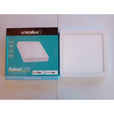 Painel Led Slim De Sobrepor 12w Cristallux 6500k Kit 5 Uni