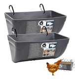 Gifank Paquete De 2 Comederos De Pollo Con Clips, Comederos 