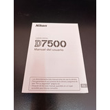 Manual Original En Español Nikon D7500