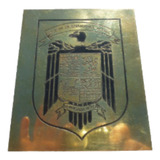 Cartel Antiguo Chapa Bronce Y Enlozado 16x13cm Brigada Aerea