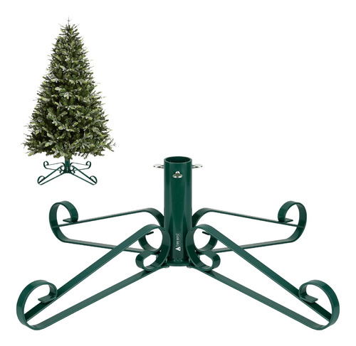 Soporte Para Árbol De Navidad Artificial, Soporte Verde Para