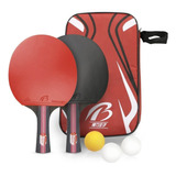 Kit Profesional De 2 Raquetas De Tenis De Ping Pong Y 3 Pelo