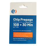 Chip Entel Paquete 25 Unidades 30 Min + 1gb