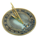 Rome Rm2308. reloj Solar De Latón Con Frase  Grow Old W