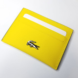 Tarjetero Cartera Porta Credencial Lacoste. Amarillo 