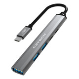 Hub C3tech Usb-c 3.0 5 Portas 5 Gbps - Hu-p300si