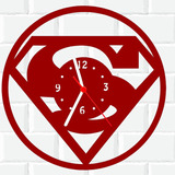 Relógio De Madeira Mdf | Super Homem Super Man Dc 1