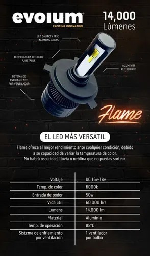 Kit Focos Led Tricolor 14,000 Lumenes H4 H7 H11 9005 9006 