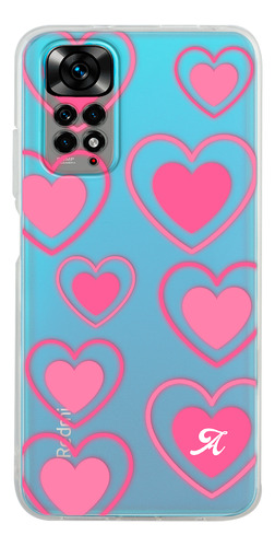 Funda Para Xiaomi Para Mujer Corazones Con Tu Letra Inicial