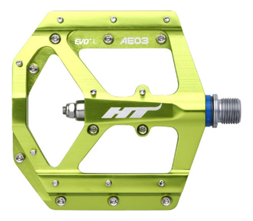 Ht Components Pedales Evo Ae03 Verde Manzana, Talla Única