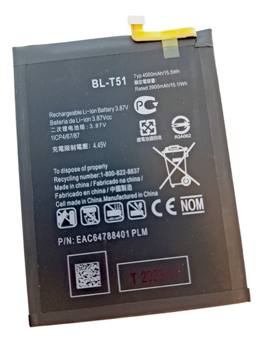 Batería Para LG K62 Bl-t51 Alta Calidad 