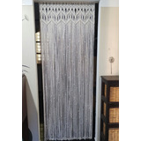 Cortina Macrame Coco - 80cm X 210cm + Sujeta Cortinas