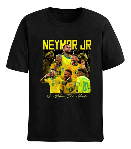 Camisa Camiseta Neymar Junior Seleção Hexa Melhor Do Mundo