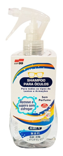 Shampoo Spray P/ Óculos Extra Clean Sem Perfume 200ml Soft99