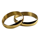 Par Alianzas Oro 18k 6 Gr Grabado Clasicas Novios Casamiento