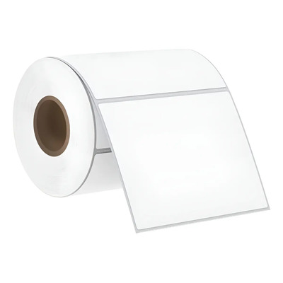 Etiquetas Térmicas Directas 4x4 PuLG Adhesivas - Rollo 1000 Color Blanco | Envío gratis