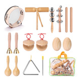 Kit De Instrumentos De Percusión De Mano Para Niños, 13 Unid