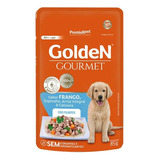 Golden Sachê Gourmet Cães Filhotes Frango 85 G