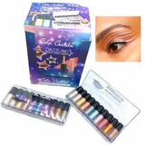 Set 10 De Sombras De Ojos Liquida Colores Glitter