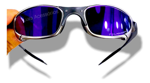 Óculos De Sol Juliet Tio 2 Lente Purple - Kit Preto