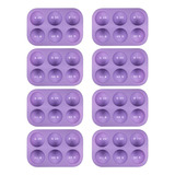 8 Piezas 6 Agujeros Compatible Con Galletas Jelly Soap Tools