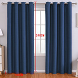 Persiana Panel Kazome C-1 De 240cm X 130cm Liso Color Azul Oscuro - Pack Por 2