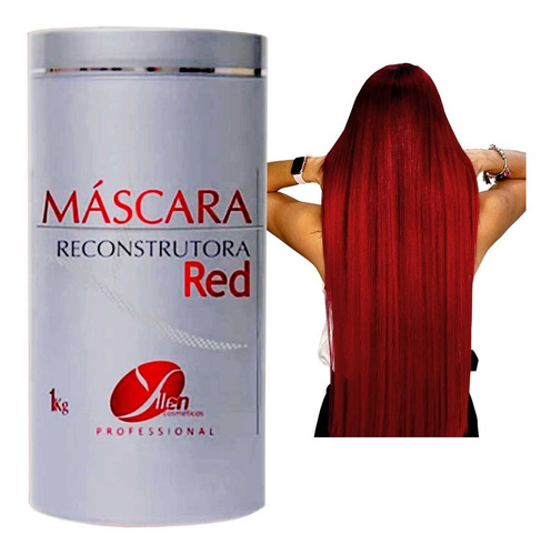 Creme De Cabelo Vermelho - Hidratação Matizadora Red 1kg